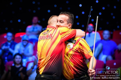 スペイン（F・サンチェスルイス&D・アルケイド）　© JP Parmentier - Matchroom Multi Sport 2019