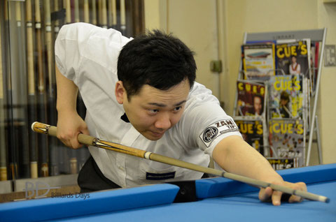 2013年4月『球聖戦・球聖位決定戦』にて。この時、目盛は3つ