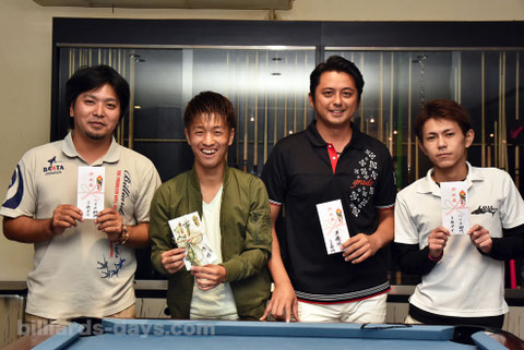 2016年ハマチ部門入賞者。優勝は照屋大志（左2）