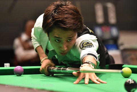Hayato Hijikata goes to Stage 2 of 2016 World Pool Championship　※2016ジャパンオープンで撮影