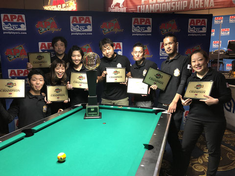 Anigons of Osaka, Japan won 2018 APA 9-Ball World Championship !!!!