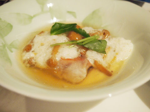 とても好評だった 鯛となめこのかぶら蒸し^^ やはり出来立てが美味しいんですよね