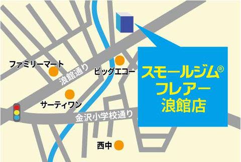 スモールジムフレアー浪館店アクセス