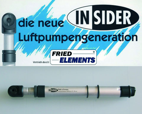 Die Fahrradpumpe in der Sattelstütze
