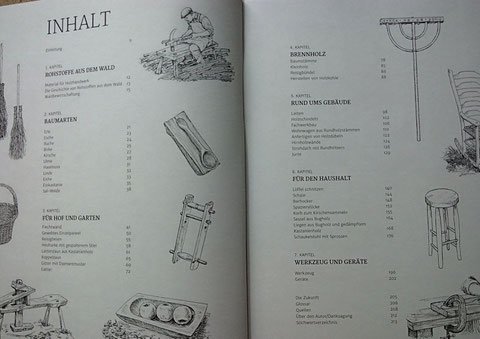 Inhaltsverzeichnis Waldwerk Ideenbuch