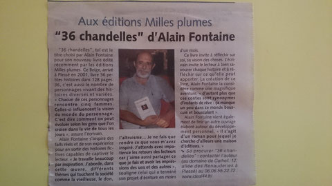 36 chandelles Alain FONTAINE REDON