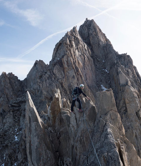 Trient, Aiguille d'Argentière, Aiguille du Chardonnet, Aiguille Verte, Les Drus und Mont Blanc, Aguilles du Tour, Aiguille du Tour, traverse, überschreitung, arête de la table, Südgipfel, Cabane du Trient