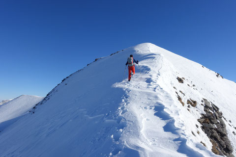Mieserenstock, Skitour, Gipfelanstieg, Studen, Schwyz, Schweiz, Touren Zentralschweiz