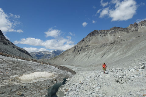 Mont Collon, SE-Sporn, Südostsporn, Eperon sudest, Arolla, Refuge des Bouquetins