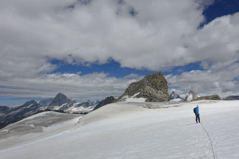 Mont Collon, SE-Sporn, Südostsporn, Eperon sudest, Arolla, Refuge des Bouquetins, Abstieg Normalweg, Westgrat