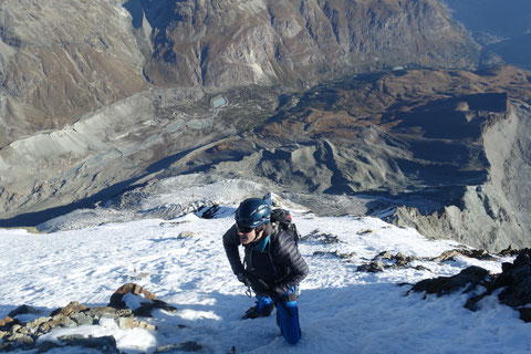 Matterhorn, Horu, Hörnligrat, Bersteigen, Zermatt, Schweiz