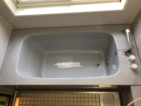 カラーステンレス浴槽、塗膜剥がれ、塗装