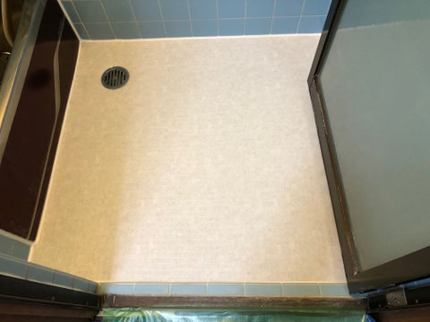 洗い場浴室用シート貼り