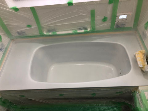 カラーステンレス浴槽、塗膜剥がれ、塗装