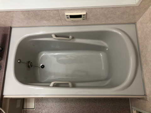 人工大理石浴槽割れ補修塗装