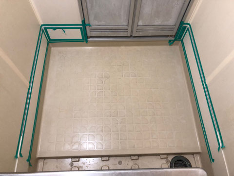 ユニットバス壁面錆修理