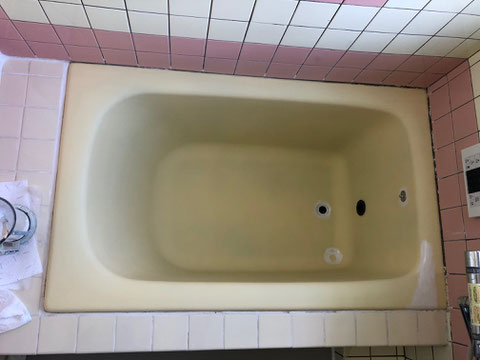 鋳物琺瑯浴槽塗り替え