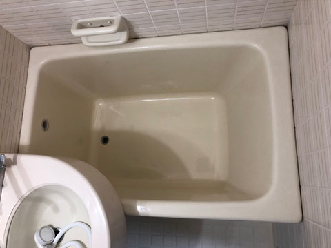 FRP浴槽割れ修理、塗装