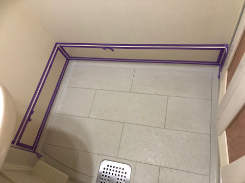 ユニットバス壁面錆修理