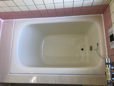 鋳物琺瑯浴槽塗り替え