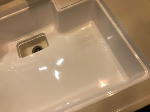 人工大理石シンク割れ修理