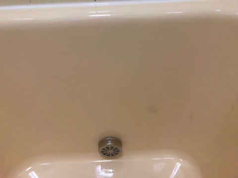 人工大理石浴槽割れ補修塗装