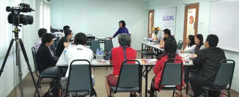 Dr Kweethai Neill teaching a class in Kuala Lumpur