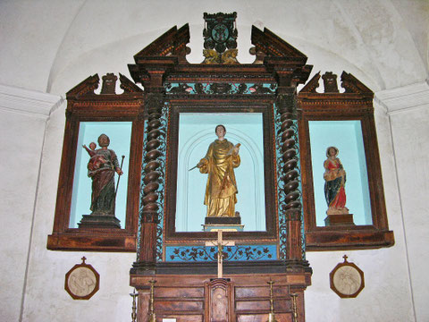 Belgodère - Eglise Saint-Thomas - Retable 17è provenant du couvent des Servites de Marie de Belgodère