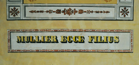 Belgodère - Chapelle San Giovanni - Décor peint de la voûte - "Femme voici ton fils"