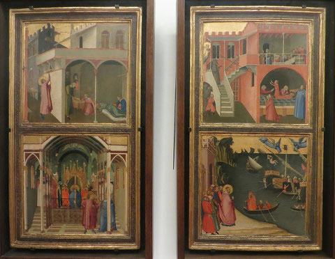 Florence (Les Offices) - Scènes de la vie de Saint Nicolas - Ambrogio Lorenzetti (1319-1374)