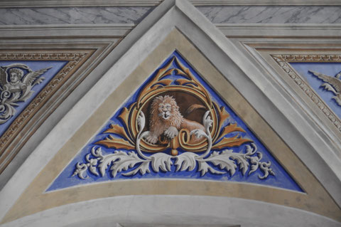 Morosaglia - Eglise Saint-François - le lion de Marc