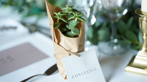 Les Coins Heureux wedding planner Paris et France cadeaux invités mariage végétal