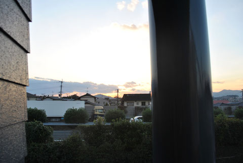 夕焼けと塗装完成