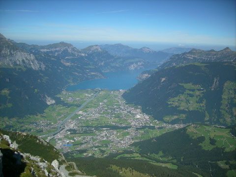 Aussicht Bälmeter Richtung Nord Talboden Eggberge