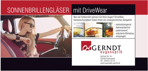 Sonnenbrillen mit DriveWear