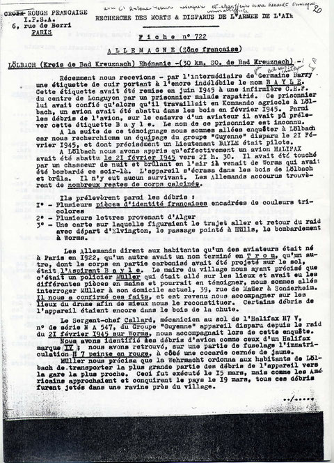 Rapport de  la Croix Rouge page 1