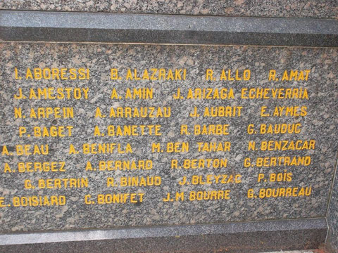 Le nom de Guy Bourreau sur ce monument