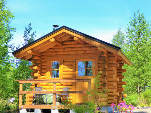 Blockhaus Sauna am See