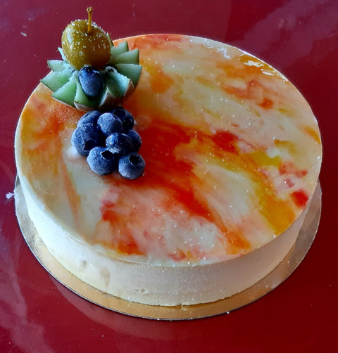 Entremet glacé Fruit de la Passion / Vanille