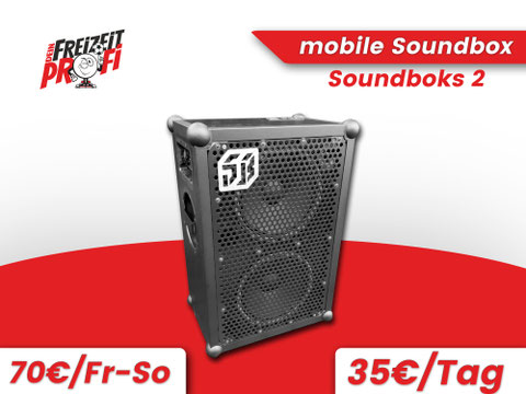 Miete jetzt unser Mobile Soundbox für deine Party! Dein Freizeitprofi ist deine Eventagentur mit der Lizenz für Spaß & Action in Thüringen 