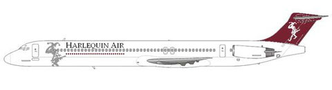 MD-81 der Harlequin Air/Courtesy and Copyright: md80design