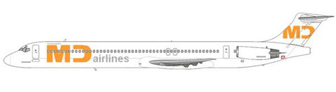 MD-83 von MD Airlines im Auftrag von BerlinJet/Courtesy and Copyright: md80design