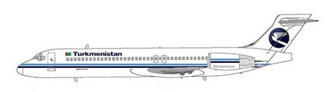 Turkmenistan Airlines Boeing 717 in klassischen Farben/Courtesy: MD-80.net