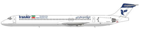 MD-82 im Farbkleid der Iran Air/Courtesy and Copyright: md80design