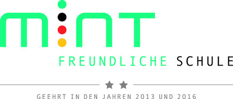MINT freundliche Schule geehrt in den Jahren 2013 und 2016