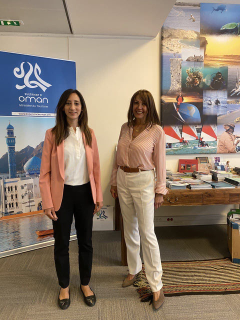 Avec Rania KHODR, directrice de l'Office du Tourisme du Sultanat d'Oman en France.