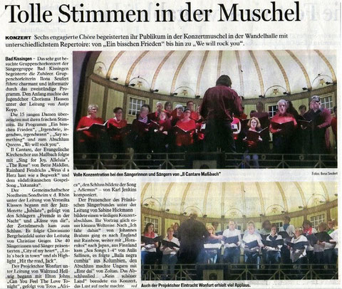 Saalezeitung - Gruppenchorkonzert - 15.10.2017