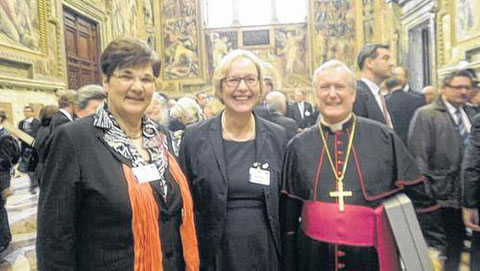 Martha Bergner - zum 85. Geburtstag von Papst Benedikt XVI. in Rom - 2012