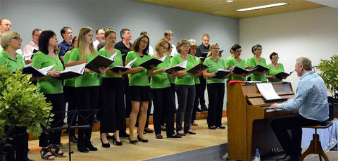Konzert - Bright Voices im Pfarrsaal 22-04-2018 -Leitung: Martin Rudolph