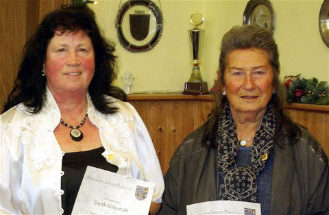 Ehrung - Irma Leimeister und Erika Gemetz - 40 Jahre - 2016